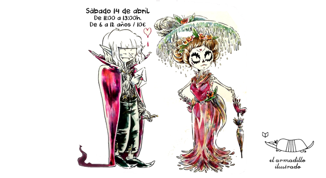 Taller de cómic terrorífico en El Armadillo Ilustrado con la dibujante Carol Albalá